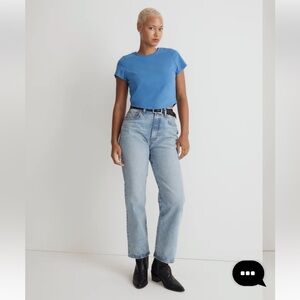 Madewell Curvy 90s Straight Leg Jeans - Medium Blue